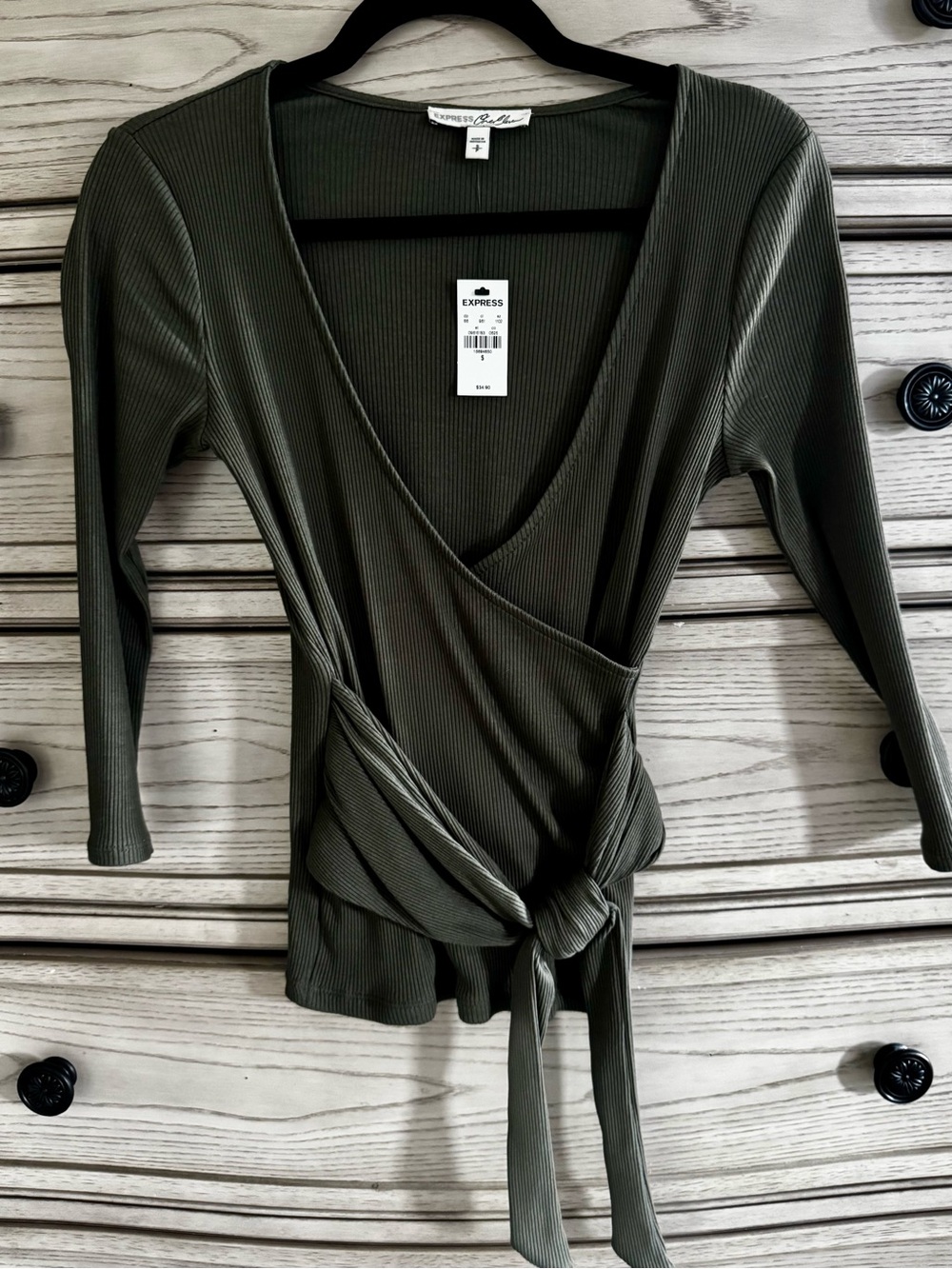 NWT express wrap shirt